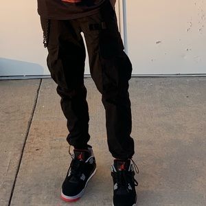 Black cargo pants